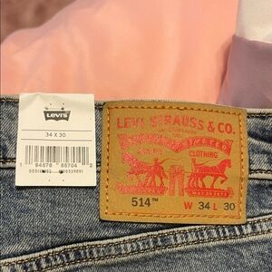 Levi's Light Blue Straight Leg Jeans - 514